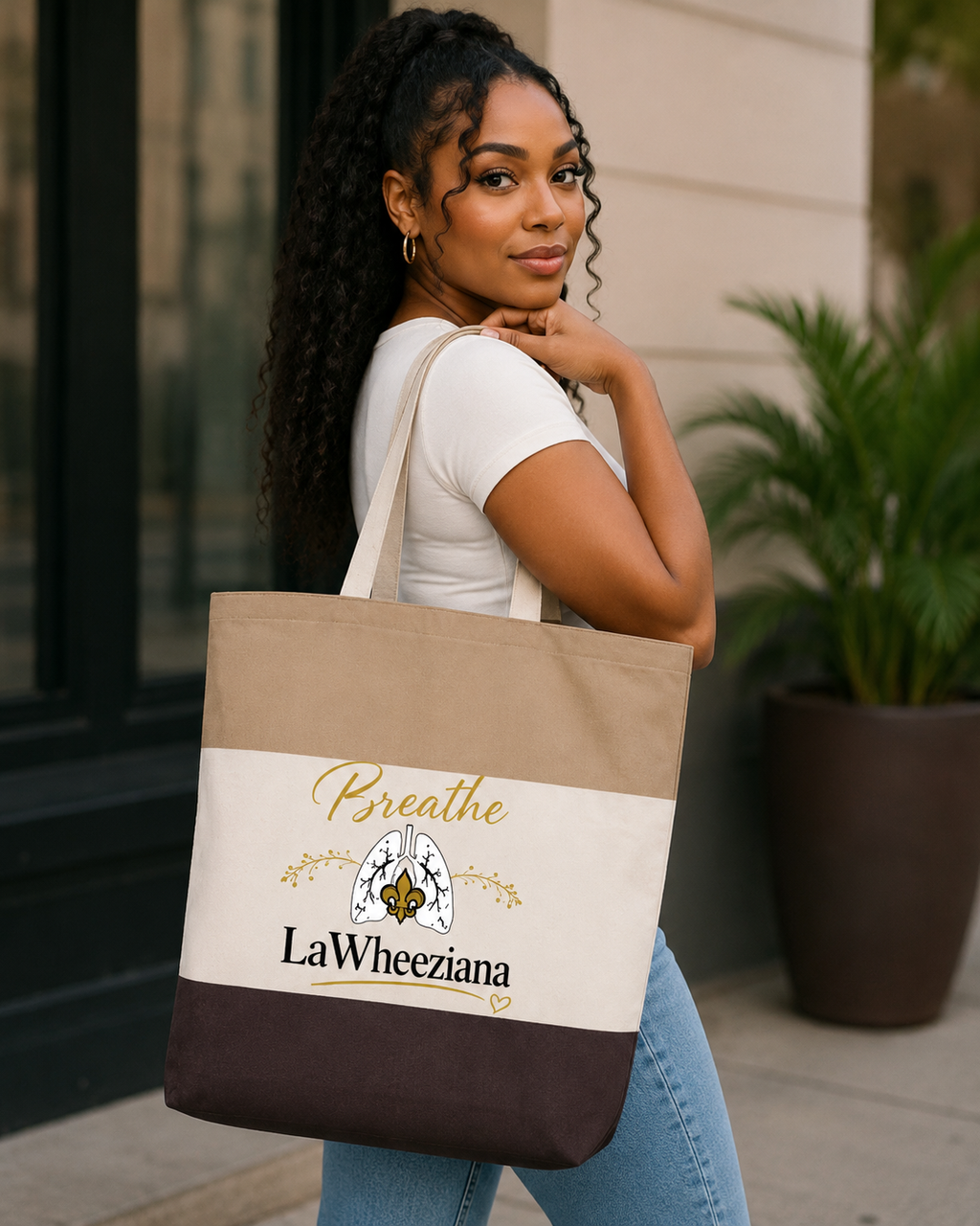 Breathe LaWheeziana tote