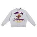 Breathe LaWheeziana Fleur- de- lis Side Slit Crewneck