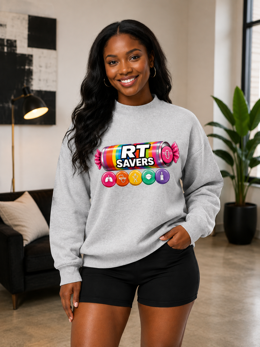 RT Saver Fleece Mock-Neck Crew Sweatshirt