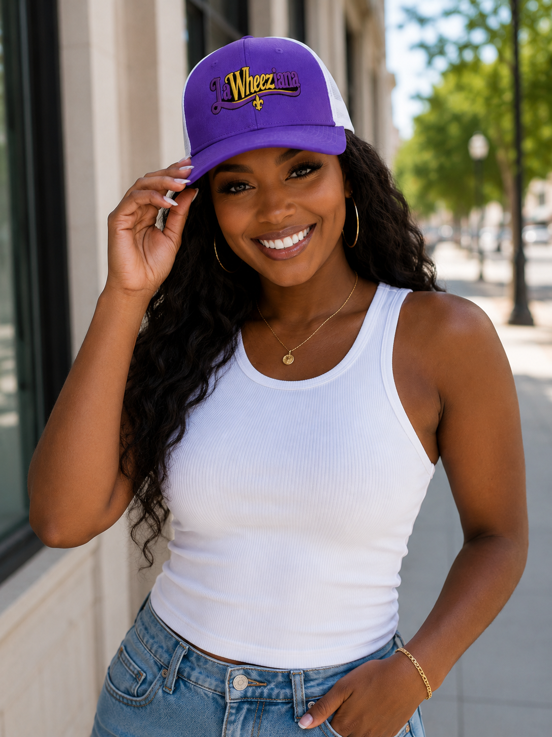 LaWheeziana trucker Cap
