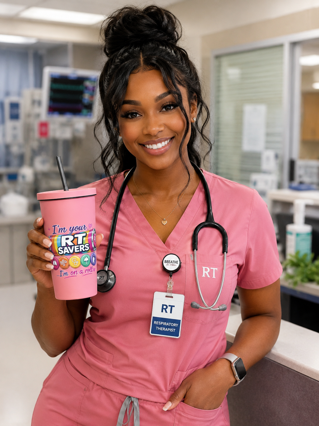 RT Saver Insulated tumbler with a straw